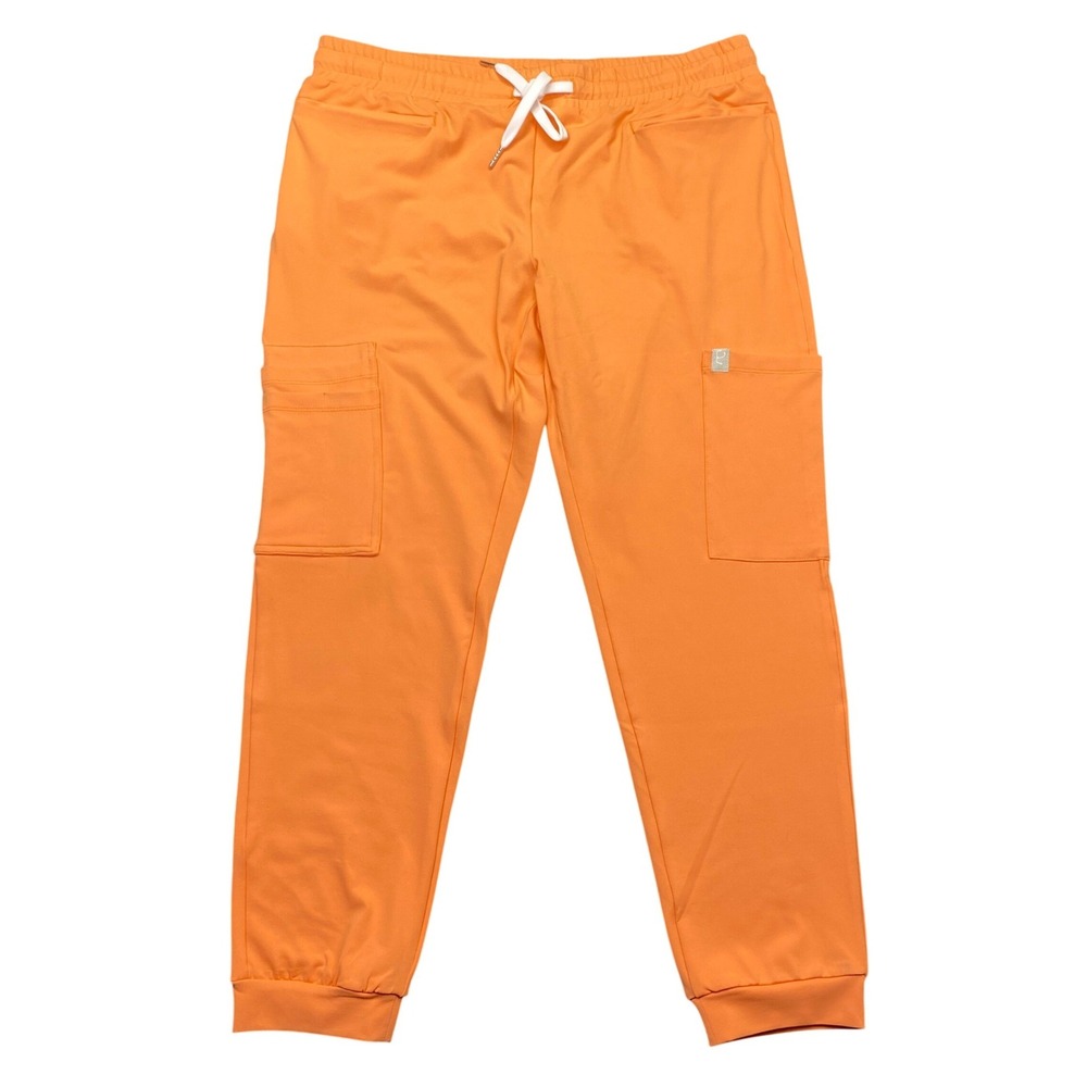 Scope Scrubs Orange Jogger Cargo Pants Medical Uniform XL New With Tags